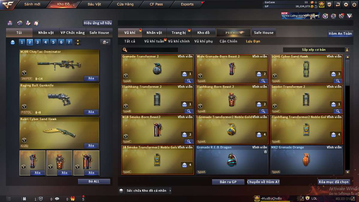 shop acc cf uy tin gia re